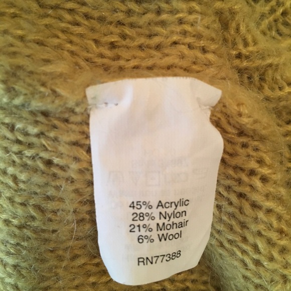 Chartreuse J. Crew sweater - Picture 3 of 6